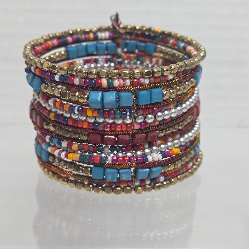 Bohemian Southwestern Style Tribal Cuff Bracelet Jewelry